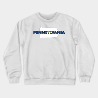 Pennsylvania Colored State Letters Crewneck Sweatshirt